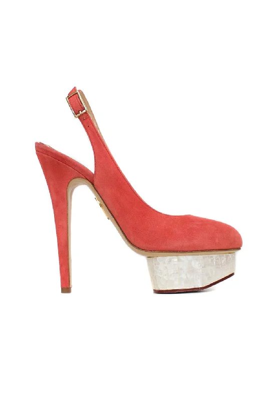 Women's lavender stiletto heel pumps for a delicate style[WS1207] Charlotte Olympia | High Heel Pump