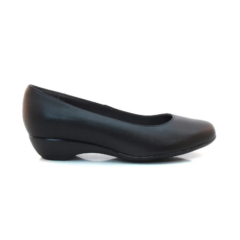 Women's patent leather stiletto heel pumps with a high - shine finishFroggie 10099 Wide Black