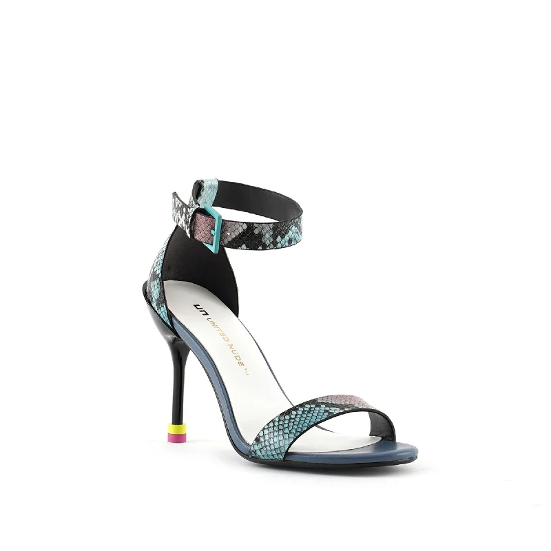 Women's forest green stiletto heel pumps for a nature - inspired lookSquare Ankle Strap