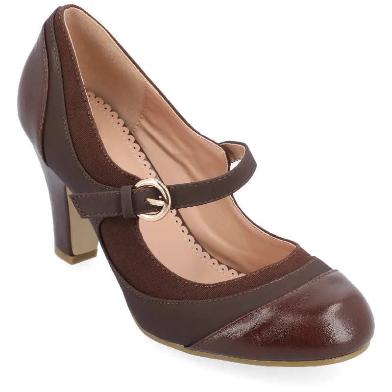 Women's office - appropriate stiletto heel pumps with a low - heel optionJournee Collection Women's Wide Width Siri Pumps