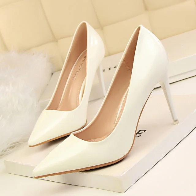 Women's prom stiletto heel pumps in a shimmery fabricWomen Pumps Sexy High Heels Office Heel Shoes Woman 2018 Summer Pumps Shoes Pointed Toe Fashion Word Shoes Famale