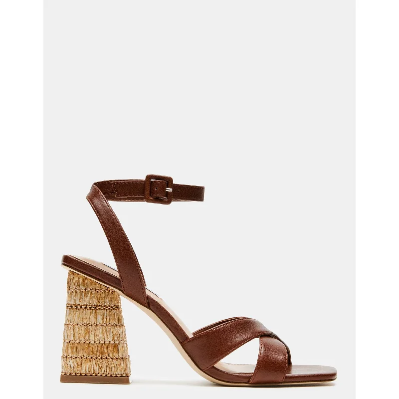 Women's tassel - adorned stiletto heel pumps for a bohemian touchRenley Brown Leather