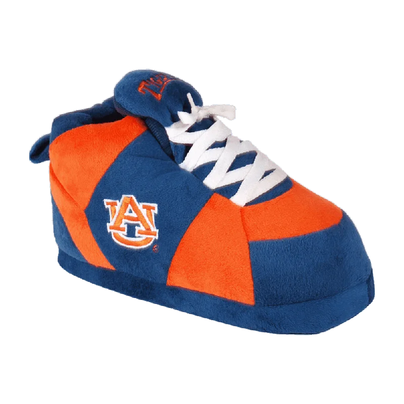 Plus Size Women's Open - Toe Slippers with a Velcro Strap in Black for Easy AdjustmentAuburn Tigers