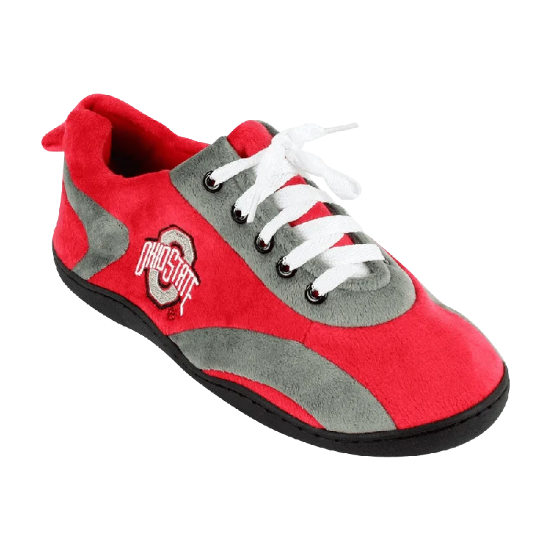 Women's Shearling Lined Slippers with a Fleece Upper in Tan for Ultimate WarmthOhio State Buckeyes All Around