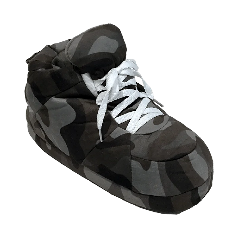 Anti - Bacterial Women's Slippers with a Breathable Mesh Lining in White for HygieneBlack Camo