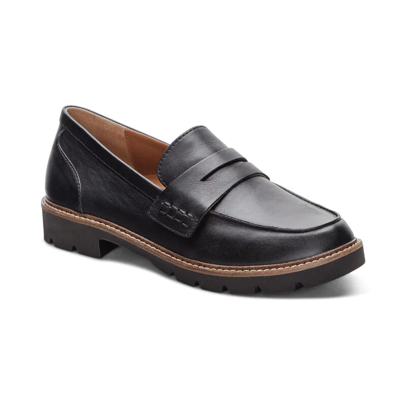 Plus Size Women's Wide - Fit Penny Loafers in Black for All - Day ComfortAetrex Collette