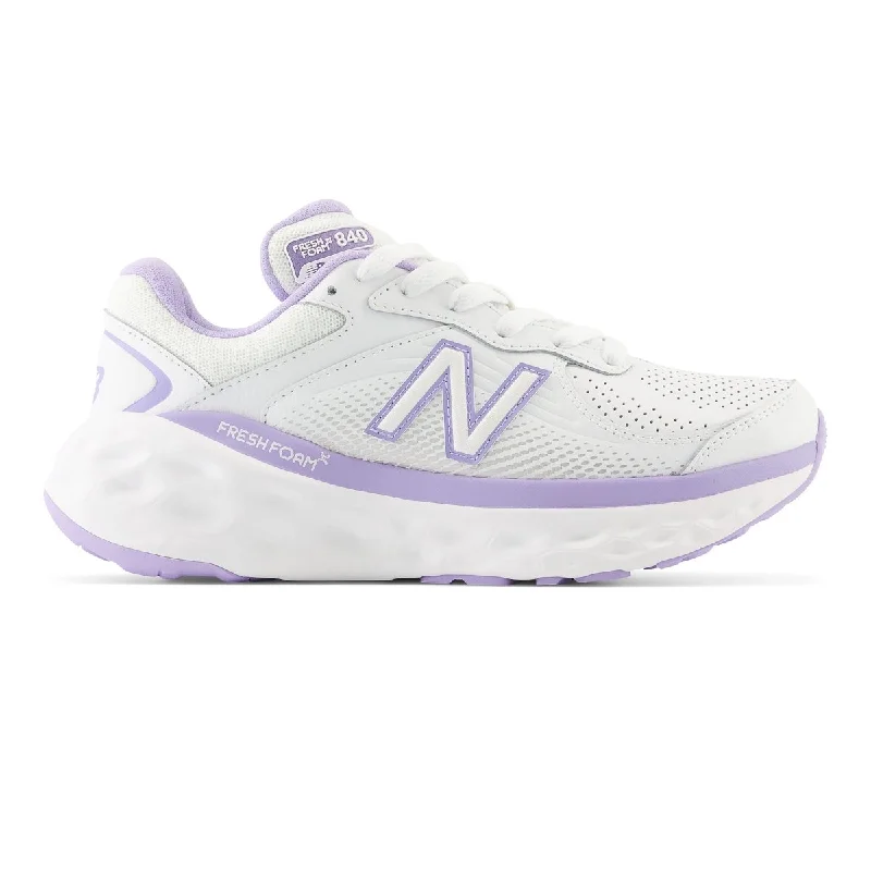 Women's Tassel - Trimmed Oxfords with a Low Heel in Olive Green for a Trendy TwistNew Balance Women's WW840FW1 White/Purple