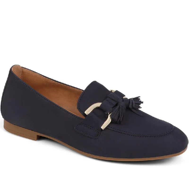 Slip - Resistant Women's Rubber - Sole Loafers in Navy for Wet ConditionsJack Leather Loafers - GAB37516 / 323 533