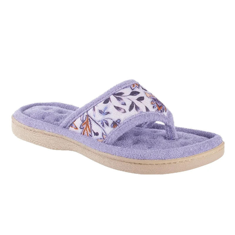 Women's Gel - Cushioned Slippers with a Soft Sole in Blue for All - Day ComfortWomen’s Georgie Floral Print Thong