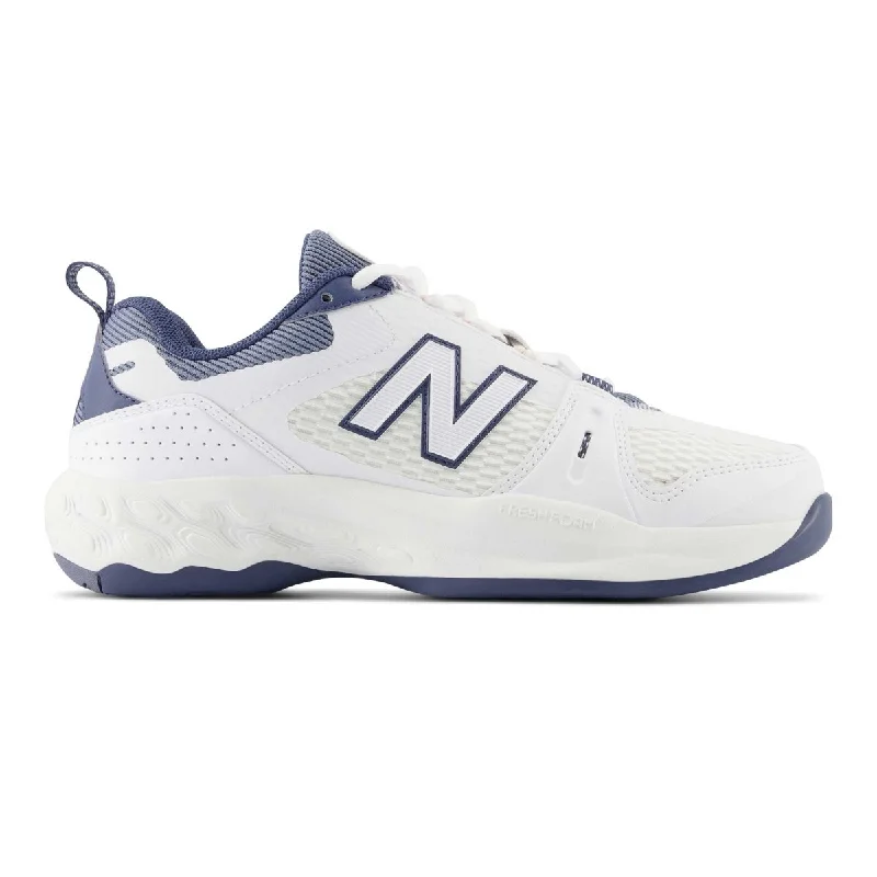 Non - Slip Rubber Sole Women's Oxfords in Navy for Wet and Slippery ConditionsNew Balance Women's Fresh Foam X WC1007WT White/Sea Salt/Blue