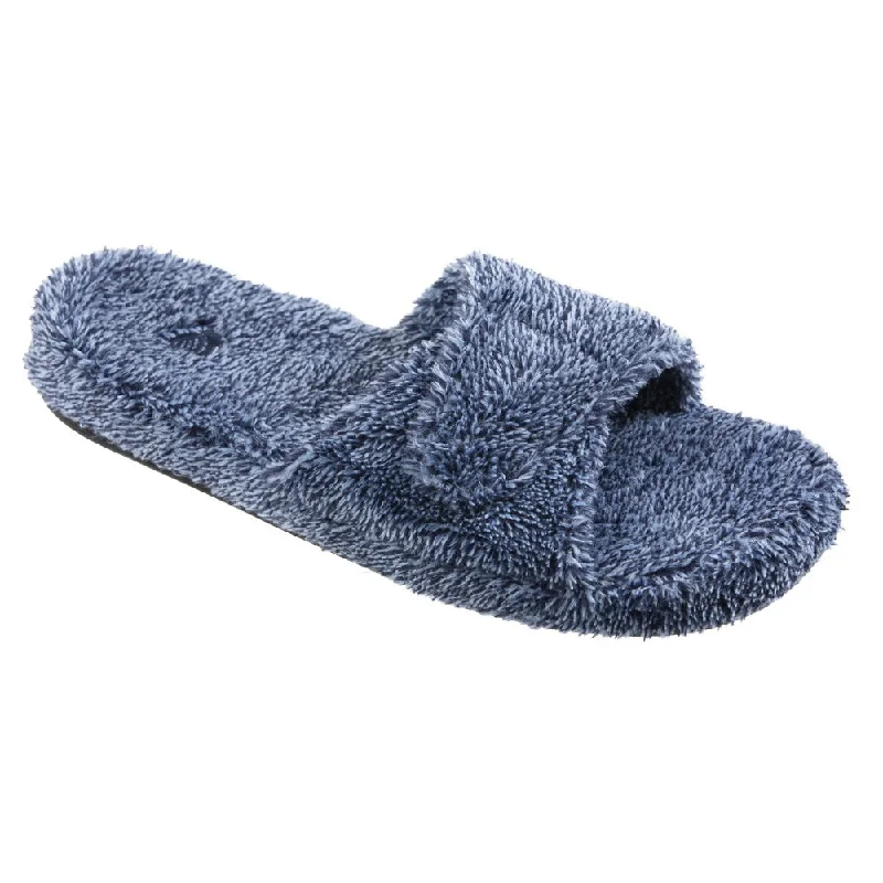 Women's Slippers with a Quilted Pattern in Gray for Added StyleWomen's Adjustable Spa Slide Slipper with Cloud Contour® Cushioning