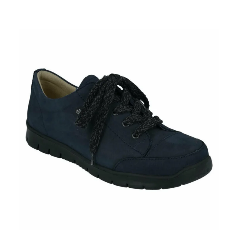 Women's Faux Fur - Lined Oxfords in Tan for a Cozy Winter OptionFinn Comfort Women's Swansea-S - Marine Blue Buggy