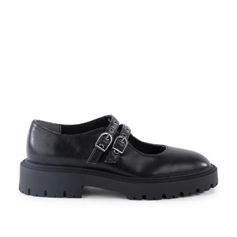 Non - Slip Rubber Sole Women's Oxfords in Navy for Wet and Slippery ConditionsSeek & Destroy in Black from BC Footwear