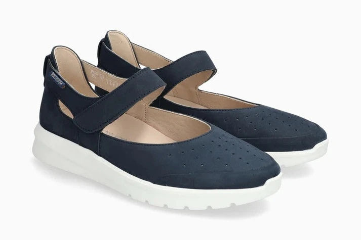 Slip - Resistant Women's Rubber - Sole Loafers in Navy for Wet ConditionsMephisto Marsia