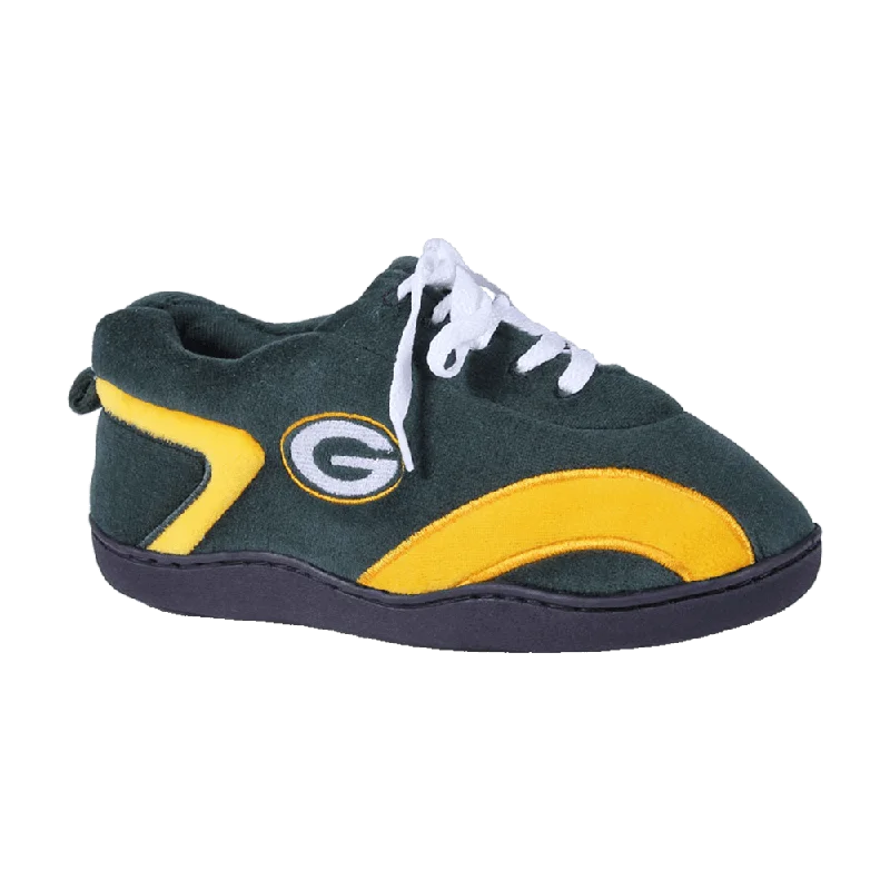 Women's Shearling Lined Slippers with a Fleece Upper in Tan for Ultimate WarmthGreen Bay Packers All Around