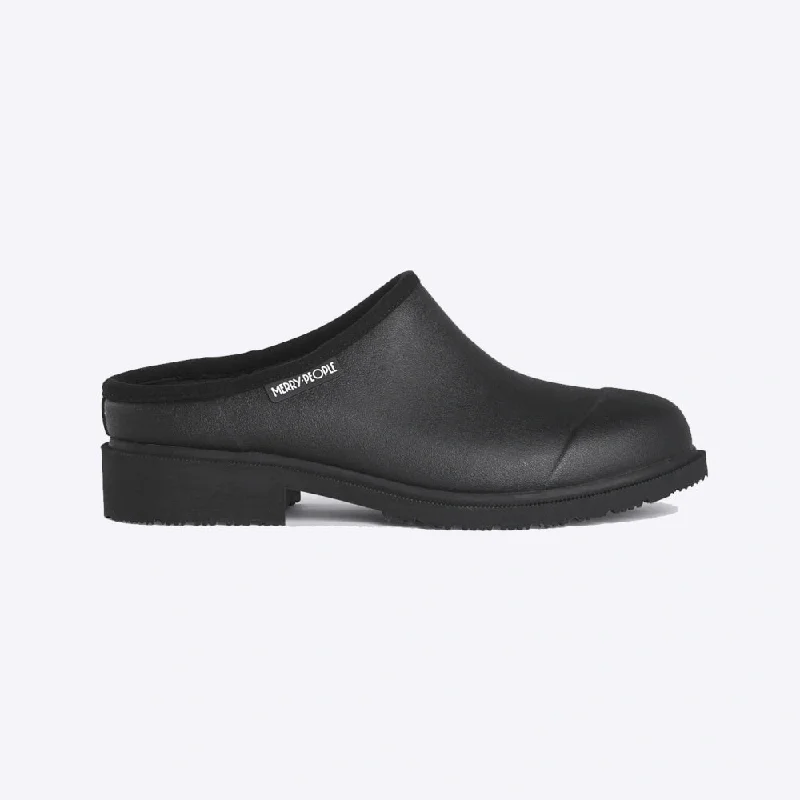 Sustainable Recycled Material Women's Oxfords in Gray for Eco - Conscious ShoppersBillie Clog in Black from Merry People