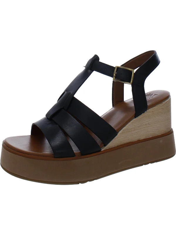 Shock - Absorbing Women's Sandals with a Soft Insole in Black for Active LifestylesShock - Absorbing Women's Sandals with a Soft Insole in Black for Active LifestylesBarrett Womens Leather Strappy Wedge Sandals