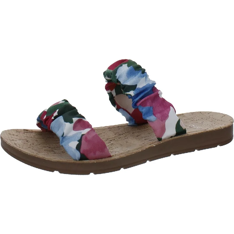 Women's Sandals with a Floral - Printed Upper in Pink for a Feminine Spring LookWomen's Sandals with a Floral - Printed Upper in Pink for a Feminine Spring LookCorkys Womens ICED TEA Comfort Insole  Flatform Sandals