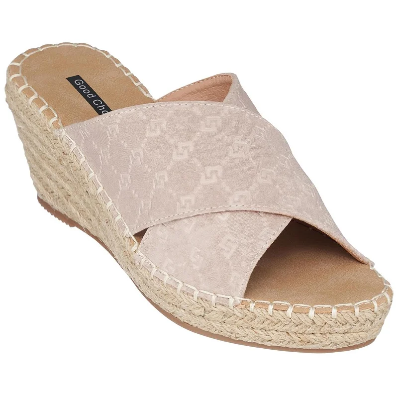 Women's Sandals with a Floral - Printed Upper in Pink for a Feminine Spring LookWomen's Sandals with a Floral - Printed Upper in Pink for a Feminine Spring LookGood Choice Womens Darine Round Toe Espadrille Platform Sandals