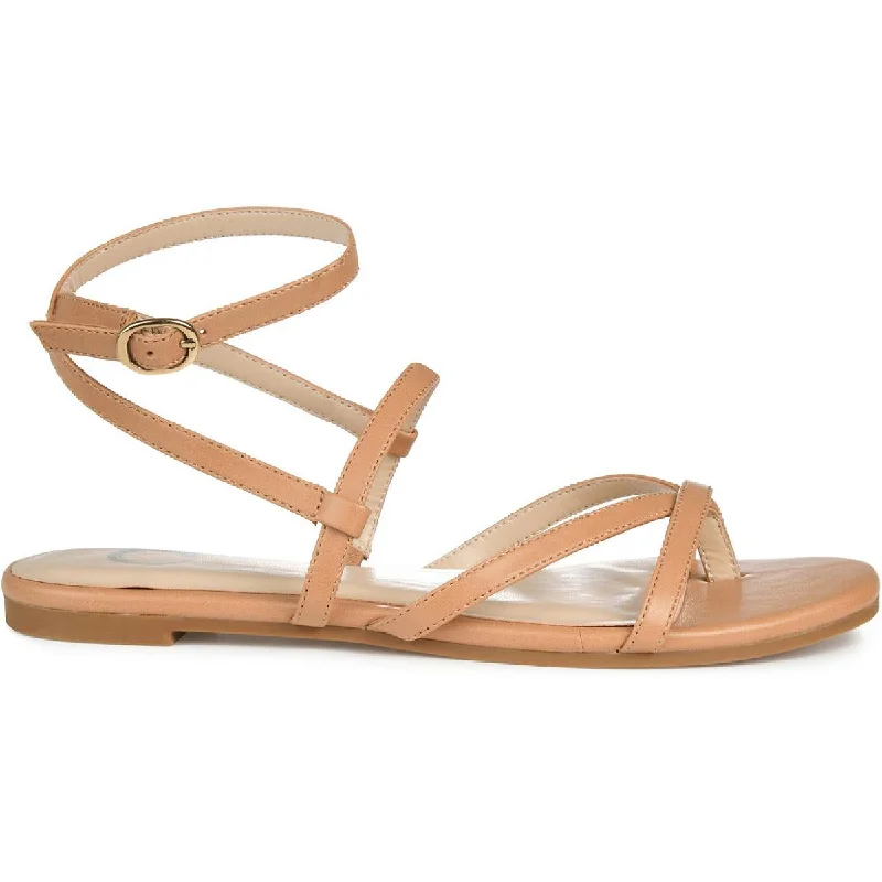 Sustainable Women's Recycled Material Sandals in Beige for Eco - Conscious ShoppersSustainable Women's Recycled Material Sandals in Beige for Eco - Conscious ShoppersJournee Collection Womens Serissa Thong Flat Slingback Sandals