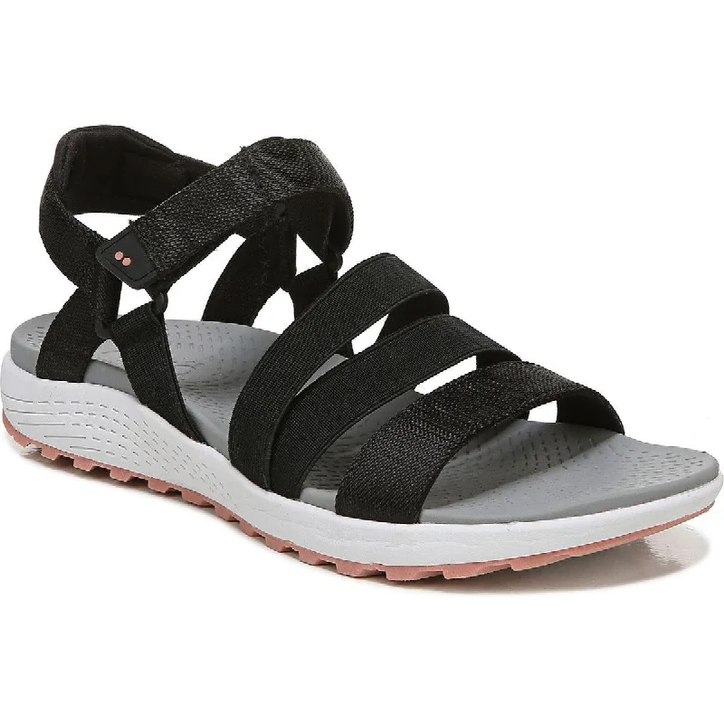 Plus Size Women's Wide - Width Platform Sandals in Black for Added Comfort and HeightPlus Size Women's Wide - Width Platform Sandals in Black for Added Comfort and HeightRyka Womens Keystone Strappy Lifestyle Sport Sandals