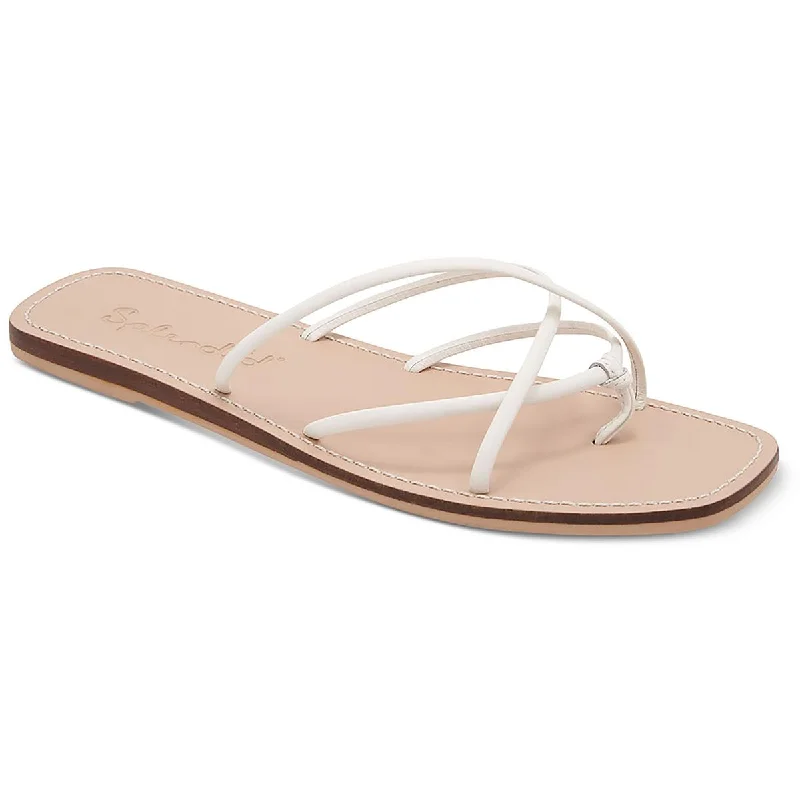 Women's Sandals with a Floral - Printed Upper in Pink for a Feminine Spring LookWomen's Sandals with a Floral - Printed Upper in Pink for a Feminine Spring LookSplendid Womens Leather Flat Thong Sandals