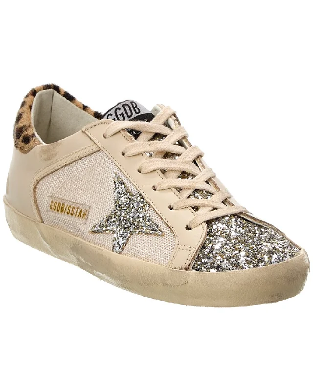 Chunky - Sole Women's Platform Sneakers in White for a Trendy Street Style LookGolden Goose Superstar Net & Leather Sneaker