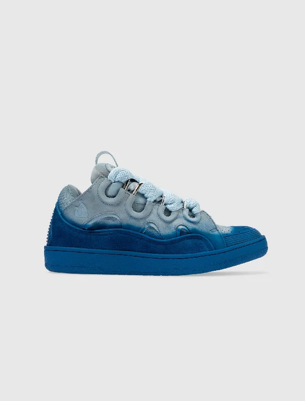 Chunky - Sole Women's Platform Sneakers in White for a Trendy Street Style LookCURB RADIANT SPRAY "CORNFLOWER/AZUR"