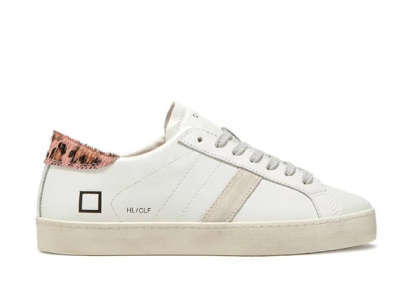 Women's Sneakers with Hidden Wedges for a Subtle Height Boost and Added StyleWomen's Hill Low Calf Sneaker In White