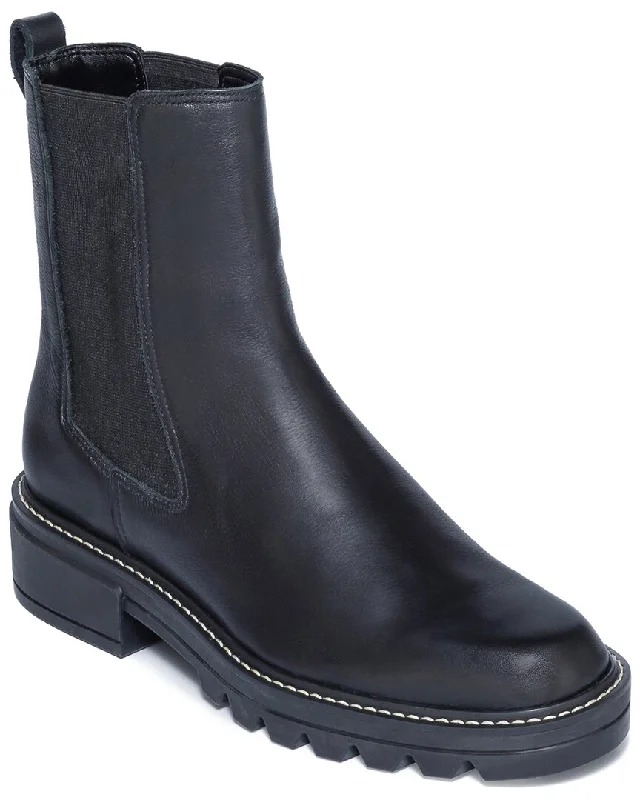 Women's Leather Motorcycle Boots in Dark Brown with Silver Hardware for a Cool Biker LookBernardo Dublin Leather Boot