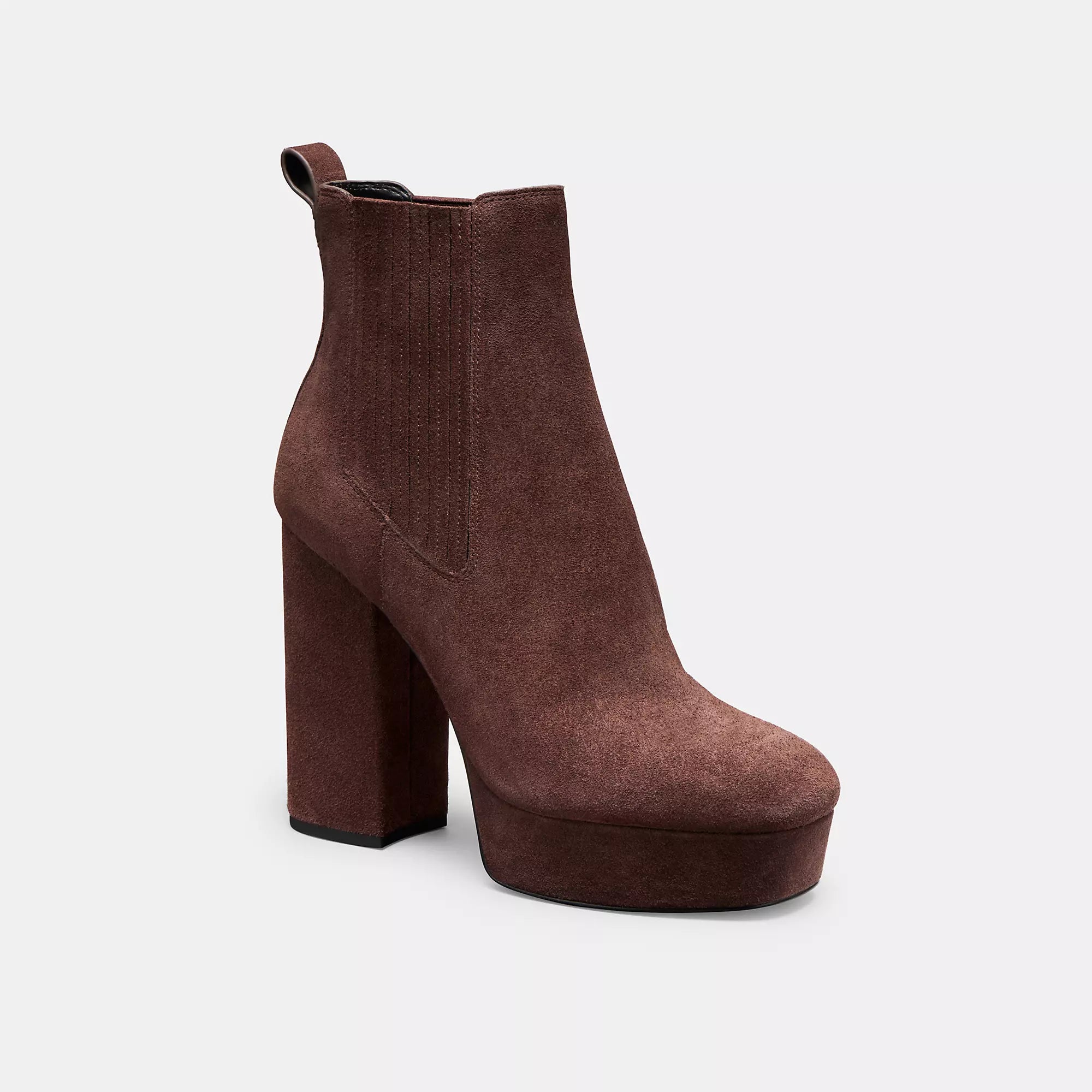 Plus Size Women's Block - Heeled Ankle Boots in Red for a Bold and Chic StatementCoach Outlet Ivette Bootie