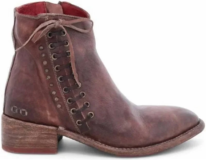 Women's Chunky - Heeled Chelsea Boots in Gray for a Casual and Trendy Everyday LookWomen's Aldina Bootie In Teak Rustic