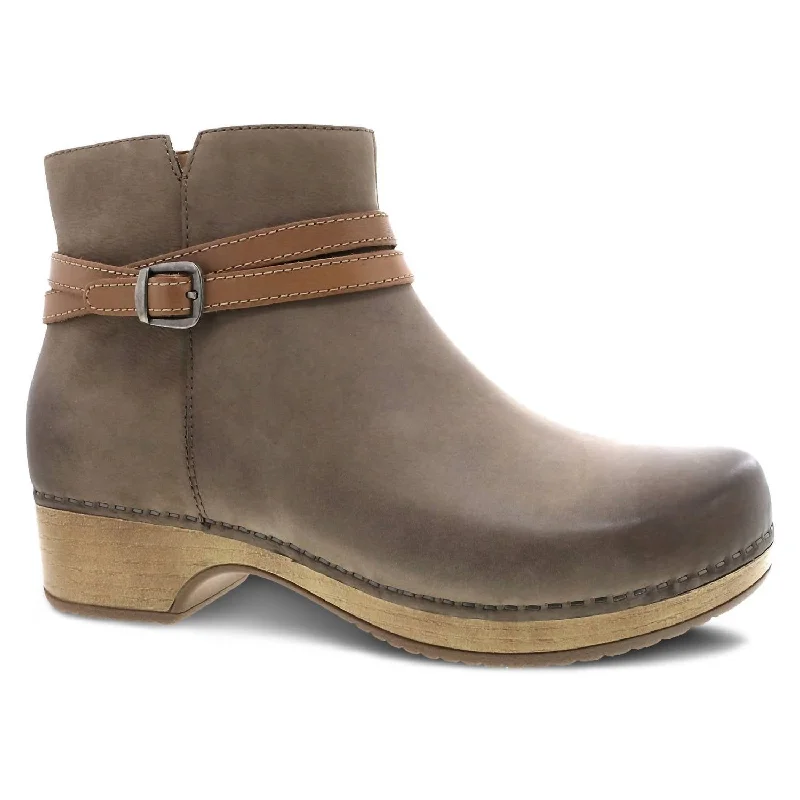 Women's Wedge - Heeled Ankle Boots in Navy Blue for a Comfortable and Trendy OptionWomen's Brook Ankle Boot In Taupe