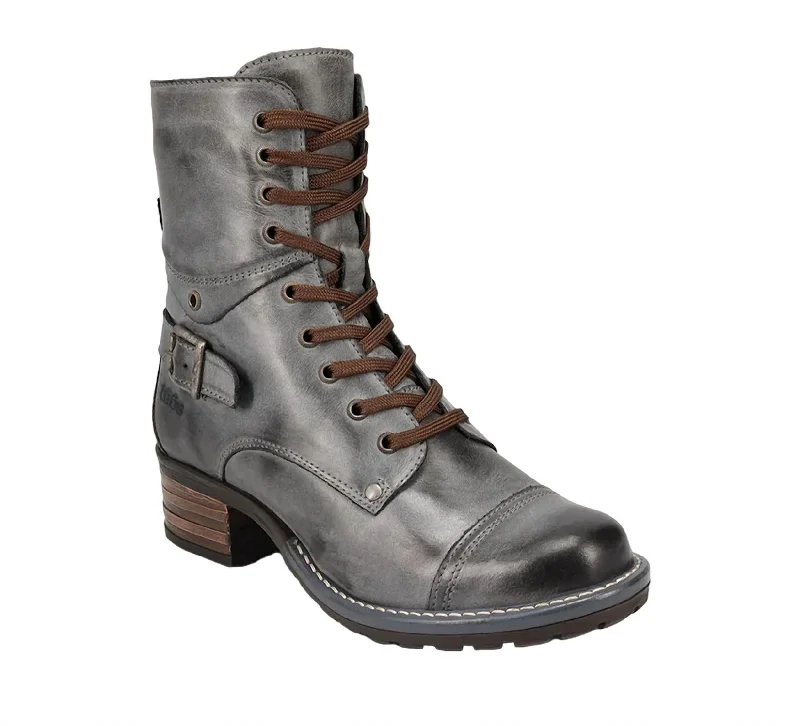 Women's Ankle Boots with Cut - Out Details in Beige for a Unique and Stylish EdgeWomen's Crave Mid Calf Boots In Steel