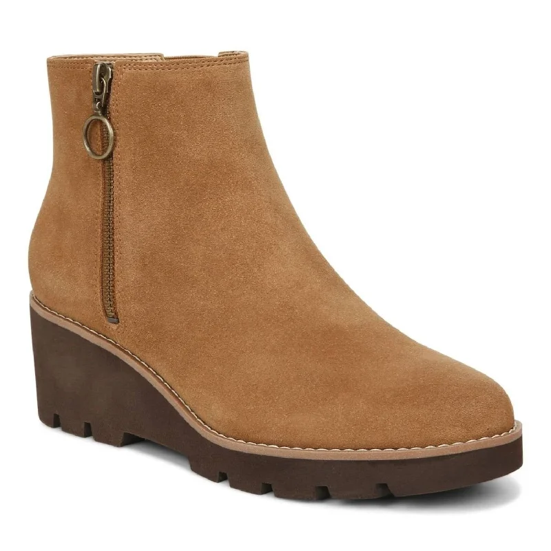 Women's Mid - Calf Suede Boots in Beige with Tassel Trim for a Boho - Inspired StyleWomen's Hazal Fashion Boots In Cognac