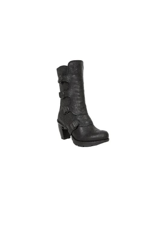 Women's Thigh - High Stretch Boots in Black for a Sexy and Alluring OutfitWomen's M-Tr003X-S3 Boots In Black