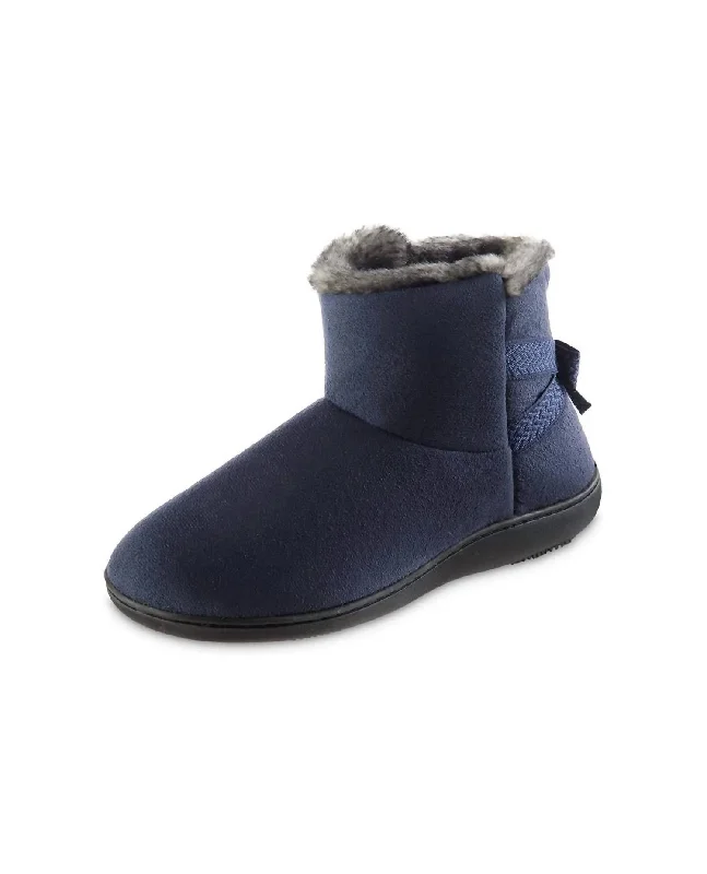 Plus Size Women's Waterproof Snow Boots in Gray for Winter AdventuresWomen's Microsuede Mallory Bootie In Navy Blue