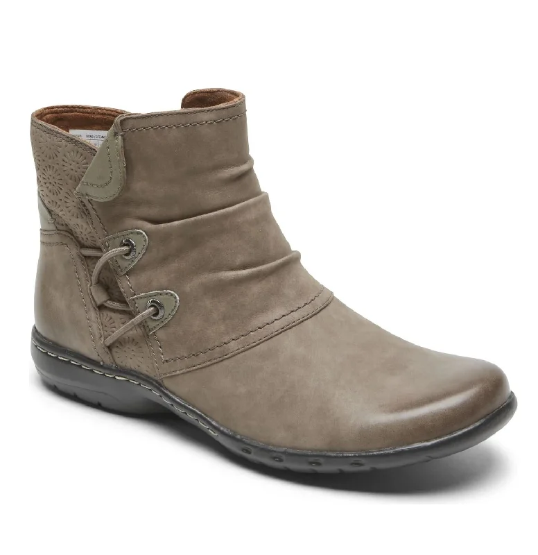 Women's Wedge - Heeled Ankle Boots in Navy Blue for a Comfortable and Trendy OptionWomen's Penfield Ruch Bootie In Taupe