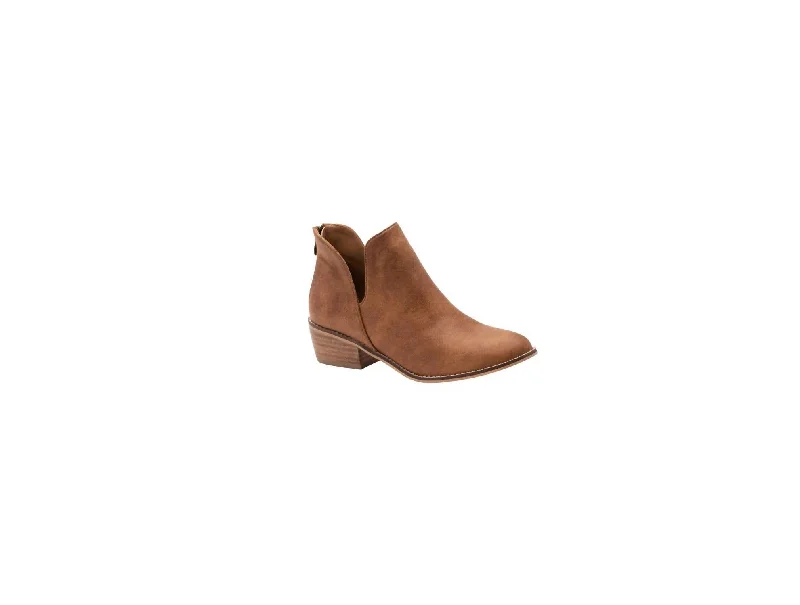 Women's Over - the - Knee Suede Boots in Taupe for a Stylish and Sophisticated OutfitWomen's Vanish Bootie In Cognac